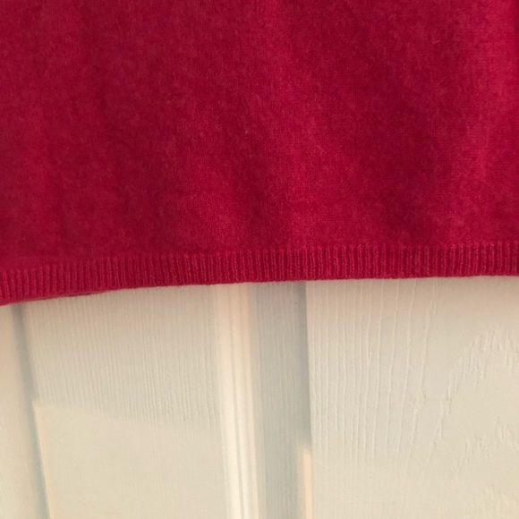 Cashmere Sutton Studio Pink V Neck Sweater sweater - Picture 7 of 9